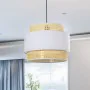 Lampadario Alexandra House Living Bianco Multicolore vimini 40 W 40 x 30 x 40 cm di Alexandra House Living, Plafoniere - Rif:...