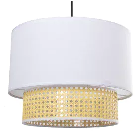 Candeeiro de teto Alexandra House Living Branco Multicolor vime 40 W 40 x 30 x 40 cm de Alexandra House Living, Iluminação de...