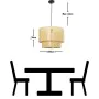 Lampadario Alexandra House Living Marrone vimini 40 W 40 x 30 x 40 cm di Alexandra House Living, Plafoniere - Rif: D1624052, ...