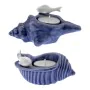 Set di Portacandele Alexandra House Living Azzurro Ceramica Conchiglie 2 Pezzi di Alexandra House Living, Candelieri e portac...