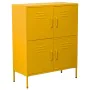 Aparador Alexandra House Living Amarelo Metal 80 x 102 x 35 cm de Alexandra House Living, Armários e aparadores - Ref: D16242...