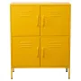 Aparador Alexandra House Living Amarelo Metal 80 x 102 x 35 cm de Alexandra House Living, Armários e aparadores - Ref: D16242...