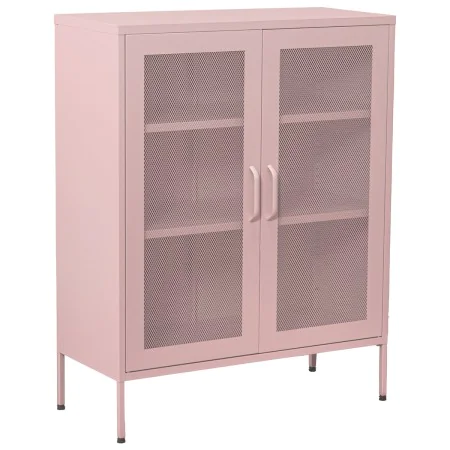 Aparador Alexandra House Living Rosa Metal 80 x 102 x 35 cm de Alexandra House Living, Armarios y aparadores - Ref: D1624289,...