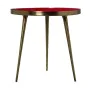 Mesa de apoio Alexandra House Living Vermelho Dourado 46 x 46 x 46 cm de Alexandra House Living, Mesas auxiliares - Ref: D162...