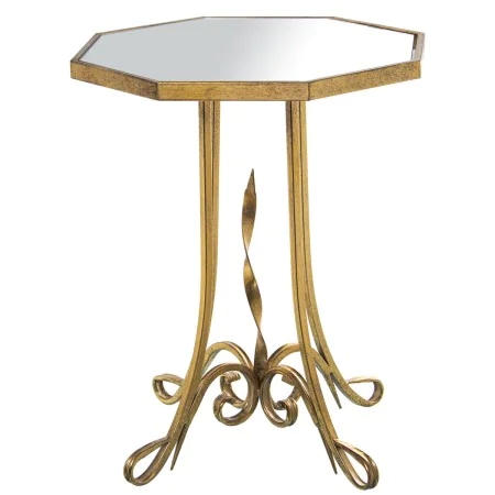 Mesa de apoio Alexandra House Living Transparente Dourado 48 x 60 x 48 cm de Alexandra House Living, Mesas auxiliares - Ref: ...