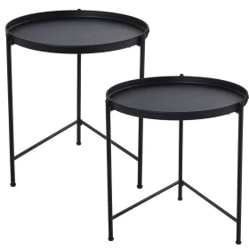 Set of 2 tables Alexandra House Living Black by Alexandra House Living, Side Tables - Ref: D1624538, Price: 73,31 €, Discount: %