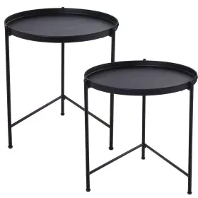 Jeu de 2 tables Alexandra House Living Noir de Alexandra House Living, Tables de service - Réf : D1624538, Prix : 80,07 €, Re...