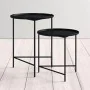 Set of 2 tables Alexandra House Living Black by Alexandra House Living, Side Tables - Ref: D1624538, Price: 73,31 €, Discount: %