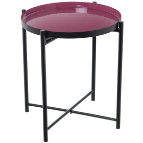 Mesa de apoio Alexandra House Living Preto Cor de Rosa 50 x 52 x 50 cm de Alexandra House Living, Mesas auxiliares - Ref: D16...