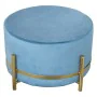 Pouf Alexandra House Living Bleu Velours Bois 50 x 30 x 50 cm de Alexandra House Living, Poufs - Réf : D1624684, Prix : 134,5...