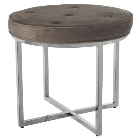 Stool Alexandra House Living Beige Velvet Metal 50 x 46 x 50 cm by Alexandra House Living, Taborets - Ref: D1624701, Price: 1...