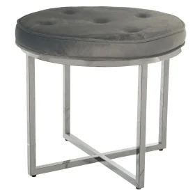 Banqueta Alexandra House Living Cinzento Veludo Metal 50 x 46 x 50 cm de Alexandra House Living, Banquetas - Ref: D1624702, P...