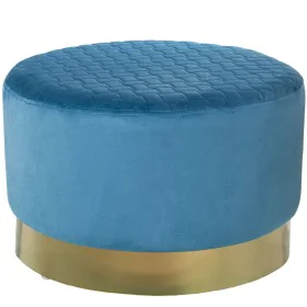 Pouffe Alexandra House Living Blue Golden Velvet Wood 8 x 35 x 55 cm by Alexandra House Living, Footstools - Ref: D1624742, P...