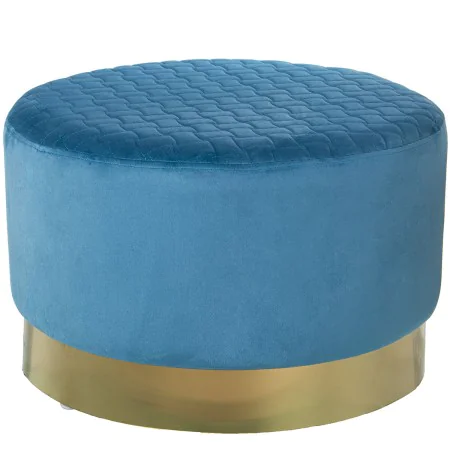 Puff Alexandra House Living Azzurro Dorato Velluto Legno 8 x 35 x 55 cm di Alexandra House Living, Pouf - Rif: D1624742, Prez...