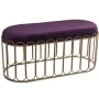 Banqueta Alexandra House Living Violeta Dourado Veludo Metal 100 x 47 x 40 cm de Alexandra House Living, Cadeiras - Ref: D162...