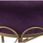 Panca Alexandra House Living Violetta Dorato Velluto Metallo 100 x 47 x 40 cm di Alexandra House Living, Sedie - Rif: D162474...