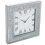 Horloge Murale Alexandra House Living Argenté Verre Brillants 40 x 40 x 4 cm de Alexandra House Living, Pendules murales - Ré...