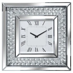 Wall Clock Alexandra House Living Silver Crystal Bright 40 x 40 x 4 cm by Alexandra House Living, Wall Clocks - Ref: D1625598...