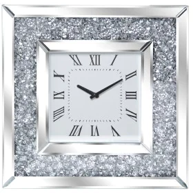 Wall Clock Alexandra House Living Silver Crystal Bright 40 x 40 x 4 cm by Alexandra House Living, Wall Clocks - Ref: D1625599...