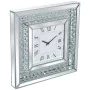 Horloge Murale Alexandra House Living Argenté Verre Brillants 40 x 40 x 4 cm de Alexandra House Living, Pendules murales - Ré...