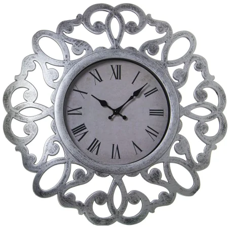 Reloj de Pared Alexandra House Living Gris Plateado Resina Plástico 50 x 4 x 50 cm de Alexandra House Living, Relojes de pare...