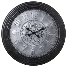 Orologio da Parete Alexandra House Living Nero Argentato Acrilico Plastica 58 x 58 x 6 cm di Alexandra House Living, Orologi ...