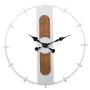 Horloge Murale Alexandra House Living Blanc Marron Métal osier 64 x 5 x 64 cm de Alexandra House Living, Pendules murales - R...