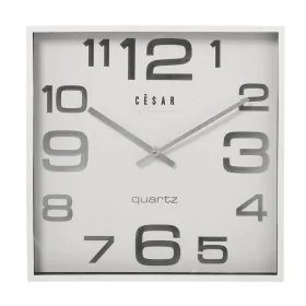 Horloge Murale Alexandra House Living Blanc Argenté Acrylique Plastique 28 x 4 x 28 cm de Alexandra House Living, Pendules mu...