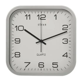 Horloge Murale Alexandra House Living Blanc Argenté Aluminium 30 x 4 x 30 cm de Alexandra House Living, Pendules murales - Ré...