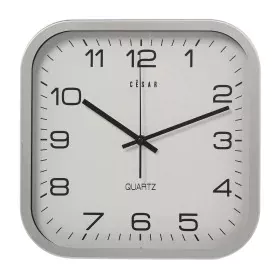 Horloge Murale Alexandra House Living Blanc Argenté Aluminium 30 x 4 x 30 cm de Alexandra House Living, Pendules murales - Ré...