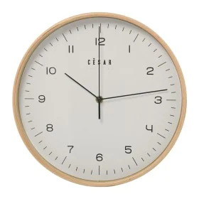 Horloge Murale Alexandra House Living Blanc Marron Bois 32 x 4 x 32 cm de Alexandra House Living, Pendules murales - Réf : D1...