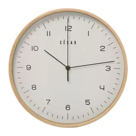 Wall Clock Alexandra House Living White Brown Wood 32 x 4 x 32 cm by Alexandra House Living, Wall Clocks - Ref: D1625650, Pri...