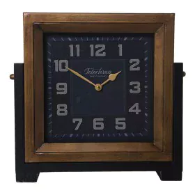 Table clock Alexandra House Living Brown Metal 34 x 34 x 10 cm by Alexandra House Living, Desk & Shelf Clocks - Ref: D1625671...