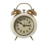 Table clock Alexandra House Living White Metal 14 x 21 x 7 cm Alarm by Alexandra House Living, Desk & Shelf Clocks - Ref: D16...