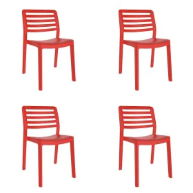 Tuinstoel Garbar Wind Vermelho Polipropileno 50 x 78 x 54 cm (4 Unidades) de Garbar, Cadeiras para mesa de jardim - Ref: D162...