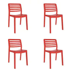 Garden chair Garbar Wind Red polypropylene 50 x 78 x 54 cm (4 Units) by Garbar, Garden Dining Chairs - Ref: D1626502, Price: ...