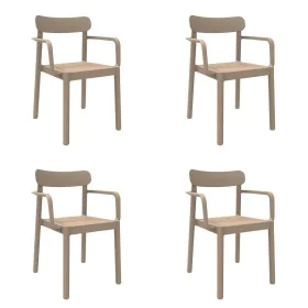 Garden chair Garbar Elba Beige polypropylene 56 x 80 x 53 cm (4 Units) by Garbar, Garden Dining Chairs - Ref: D1626519, Price...