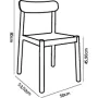 Garden chair Garbar Elba Beige polypropylene 56 x 80 x 53 cm (4 Units) by Garbar, Garden Dining Chairs - Ref: D1626519, Price...