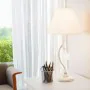 Lampada da tavolo Alexandra House Living Bianco Metallo 40 W 23 x 48 x 23 cm di Alexandra House Living, Lampade da tavolo e a...