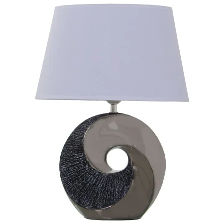 Lampada da tavolo Alexandra House Living Nero Grigio Multicolore Argentato Ceramica 40 W 32 x 44 x 20 cm di Alexandra House L...