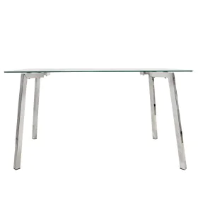 Dining Table Alexandra House Living Grey Transparent Crystal 140 x 75 x 80 cm by Alexandra House Living, Dining Tables - Ref:...