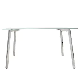 Mesa de Comedor Alexandra House Living Gris Transparente Cristal 140 x 75 x 80 cm de Alexandra House Living, Mesas de comedor...