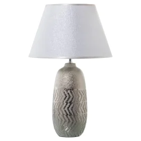 Desk lamp Alexandra House Living Silver Ceramic 60 W 34 x 54 x 34 cm by Alexandra House Living, Bedside and Table Lamps - Ref...