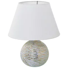 Lampada da tavolo Alexandra House Living Bianco Dorato Ceramica 40 W 35 x 43 x 35 cm di Alexandra House Living, Lampade da ta...