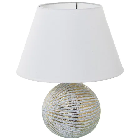 Tischlampe Alexandra House Living Weiß Gold aus Keramik 40 W 35 x 43 x 35 cm von Alexandra House Living, Tisch- & Nachttischl...