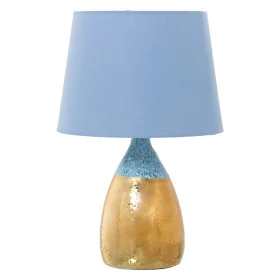 Lampe de bureau Alexandra House Living Bleu Doré Céramique 60 W 13 x 26 x 13 cm de Alexandra House Living, Lampes de chevet -...