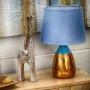 Lampe de bureau Alexandra House Living Bleu Doré Céramique 60 W 13 x 26 x 13 cm de Alexandra House Living, Lampes de chevet -...