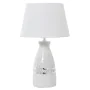 Desk lamp Alexandra House Living White Silver Ceramic 60 W 14 x 35 x 15 cm by Alexandra House Living, Bedside and Table Lamps...