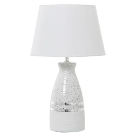 Desk lamp Alexandra House Living White Silver Ceramic 60 W 14 x 35 x 15 cm by Alexandra House Living, Bedside and Table Lamps...