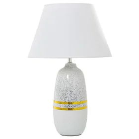 Tischlampe Alexandra House Living Weiß Silberfarben aus Keramik 60 W 13 x 38 x 13 cm von Alexandra House Living, Tisch- & Nac...